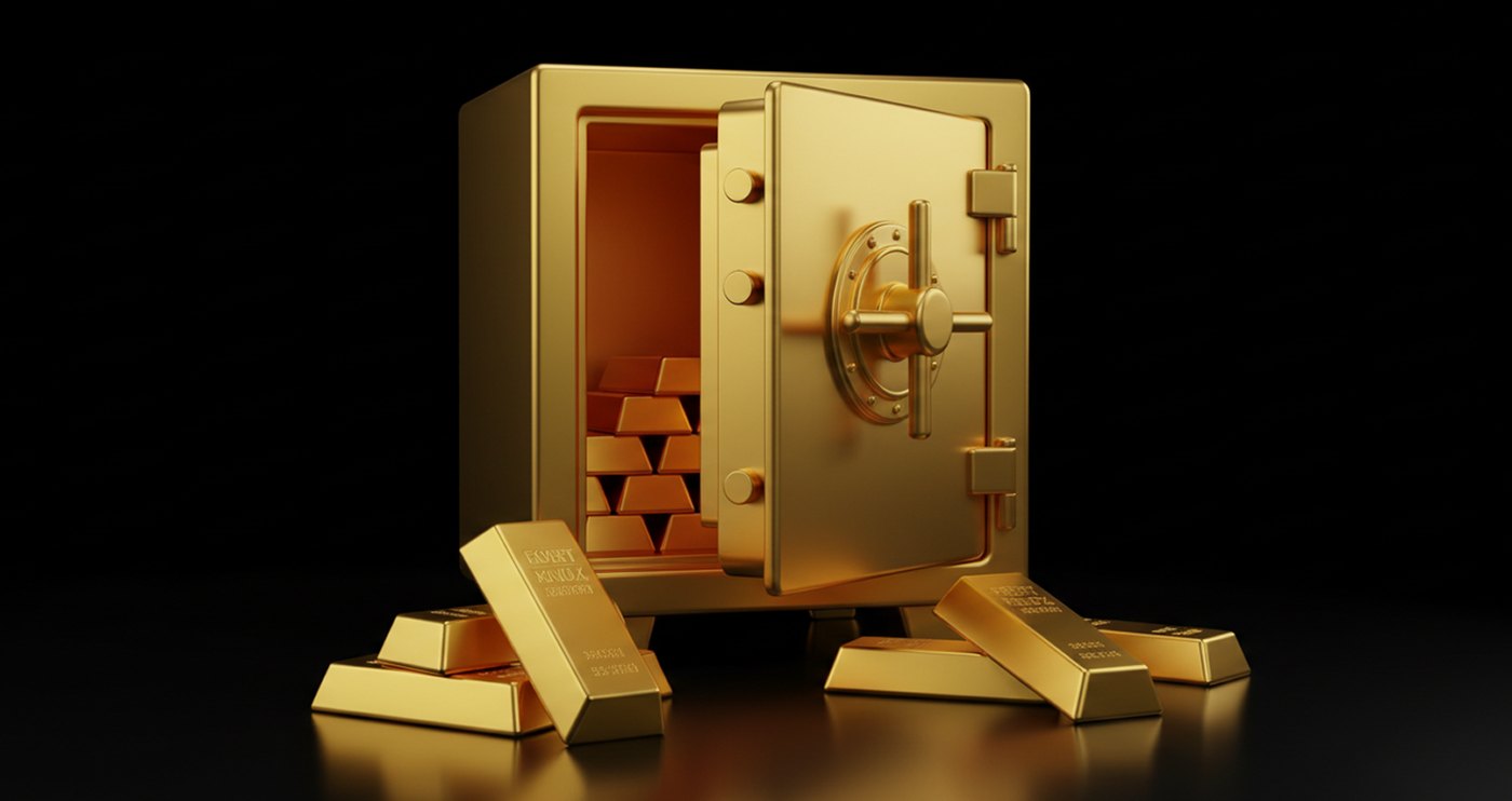 Allocated gold held in a vault